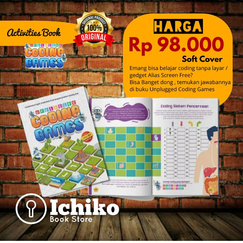 Unplugged Coding Games- Buku Aktivitas Anak RMA ORIGINAL