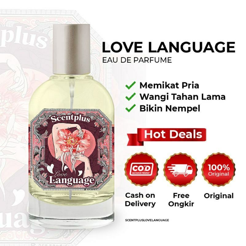 scentplus Girls LOVE LANGUAGE Eau De Parfume Wangi Tahan Lama Unisex