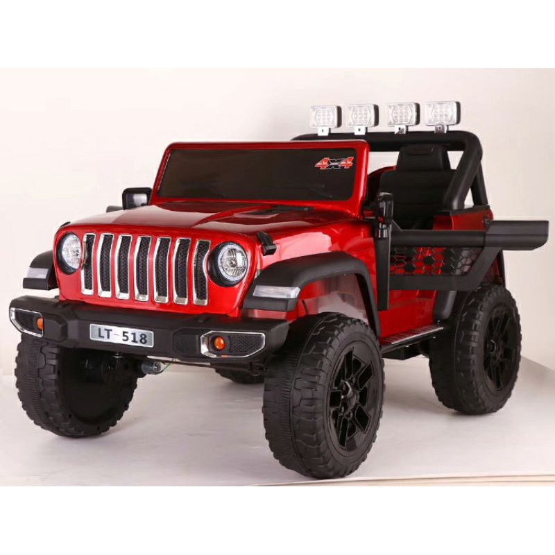 MOBIL AKI JEEP WRANGLER STYLE  SIZE JUMBO BODY CAT PAITING~MAINAN MOBIL AKI 12VOLT 4 WD