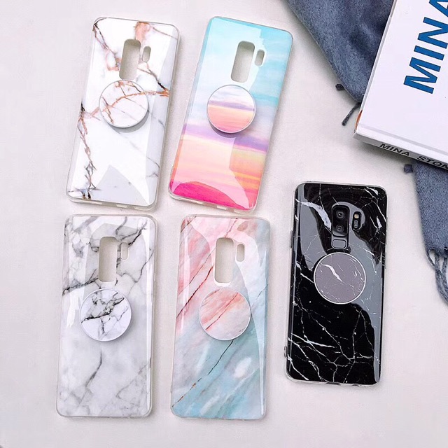 Marble Black Iphone 6 6s 6s+ 6+ 7 7+ 8 8+ X Xs Xr XsMAX Samsung S7 S7edge S8 + S9 Note 8 9 S10 S10e