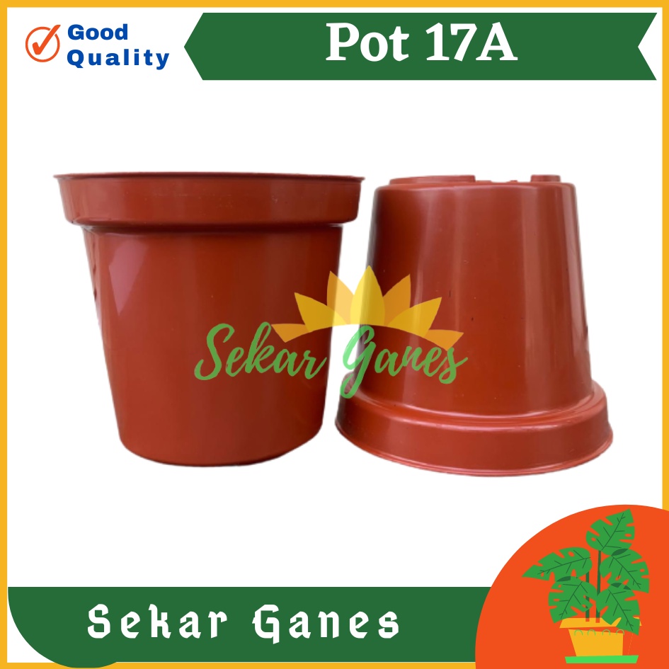 Pot Tinggi 17A Merah Bata Terracota  Merah Coklat Mirip Pot Usa Eiffel 20 25 Pot Tinggi Tirus 10 15 18 20 30 35 40 50 Cm Plastik Besar Hitam Putih Termurah Pot Tanaman Bahan Bagus