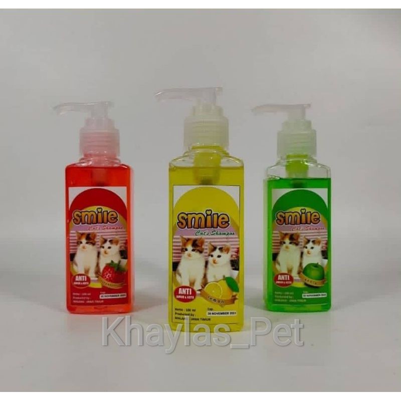 Shampo Wangi Kucing Smile 100ml Anti kutu Anti jamur