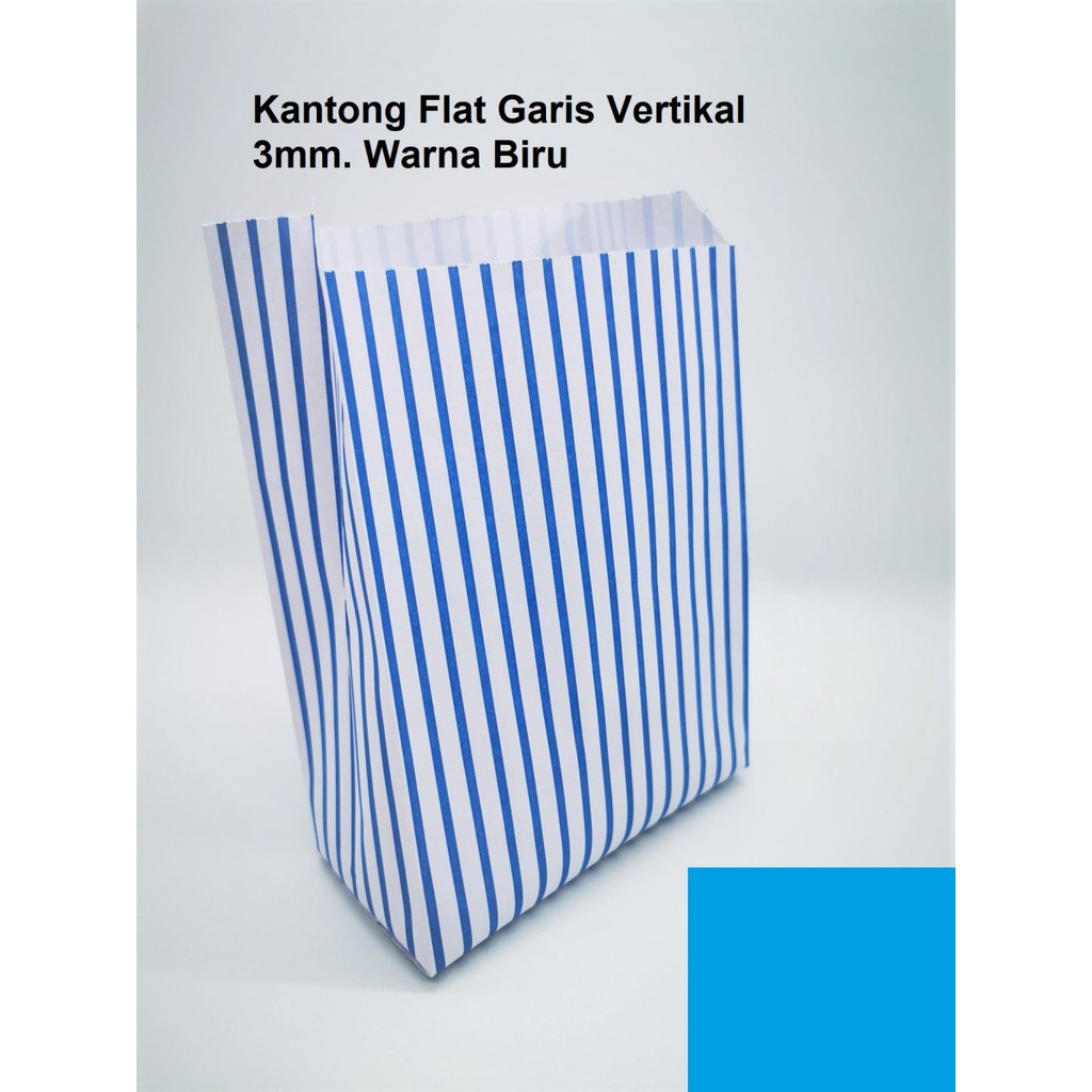 

Kantong Kertas Makanan Tahan Air Minyak vertikal Biru3mm 14x6x21 Food Packaging Kantong Souvenir