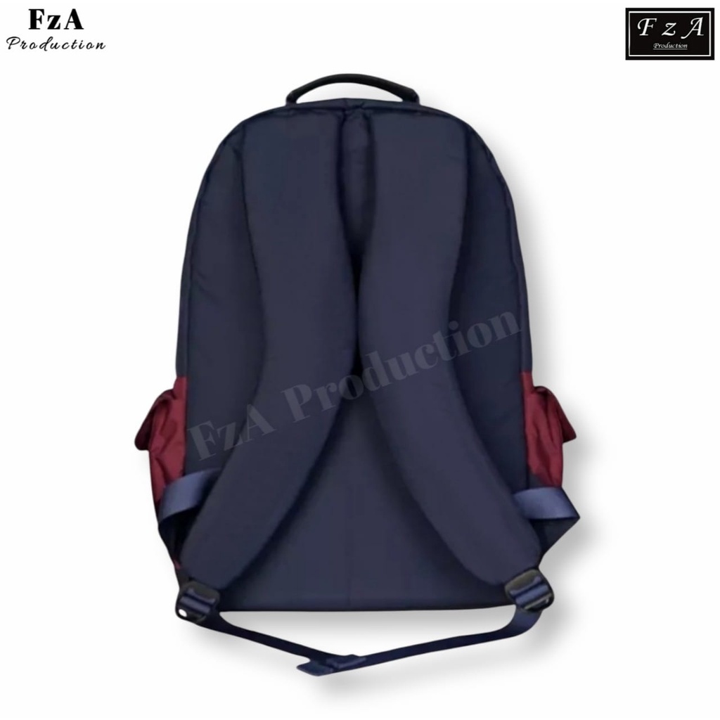 Tas Ransel Punggung Distro Casual Pria Wanita / Tas Ransel Laptop Original - FzA Gratis Jam Tangan Sport