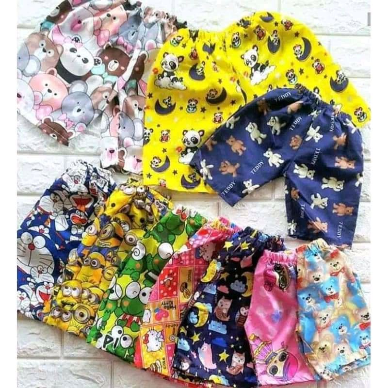 CELANA PENDEK ANAK / CELANA KOLOR ANAK 1-15 TAHUN-FULL KARAKTER-