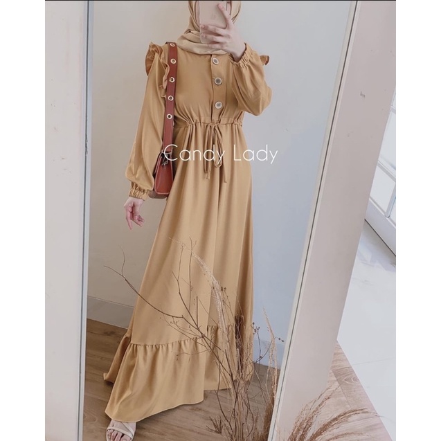 (MGA) GAMIS KORIA REMPEL DAILY BUSUI WANITA DRESS MOSCREPE PREMIUM