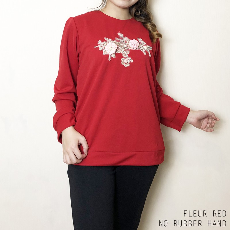 FLEUR TOP JUMBO - Atasan Jumbo Wanita Blouse Wanita