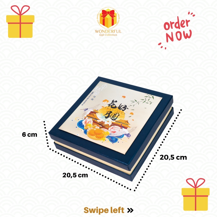 

HARDBOX HAMPERS PINK NAVY / GIFTBOX PREMIUM / KOTAK HADIAH / KOTAK KUE 20X20X5,5 K03 WGC