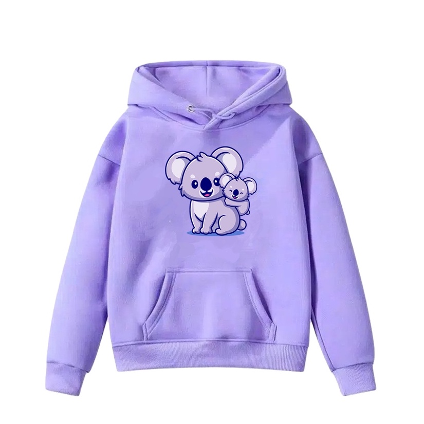 Baju Anak Koalaa Hoodie Anak Fleece Umur 1 - 6 Tahun-4