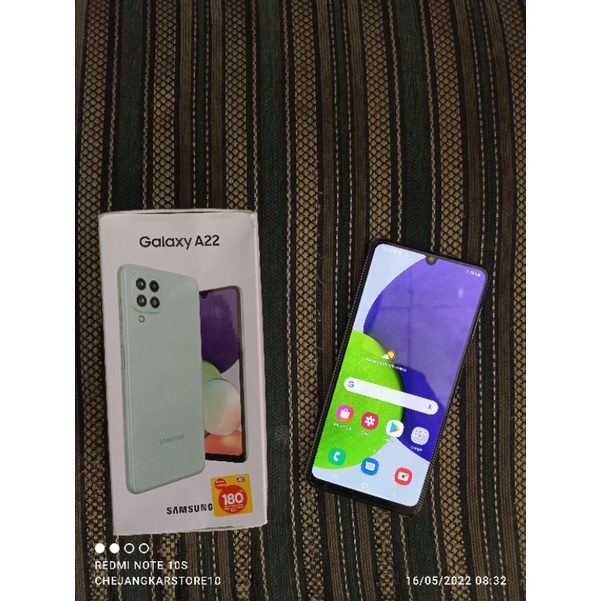 Samsung A22 LTE 6/128 Fullset Original (Second)