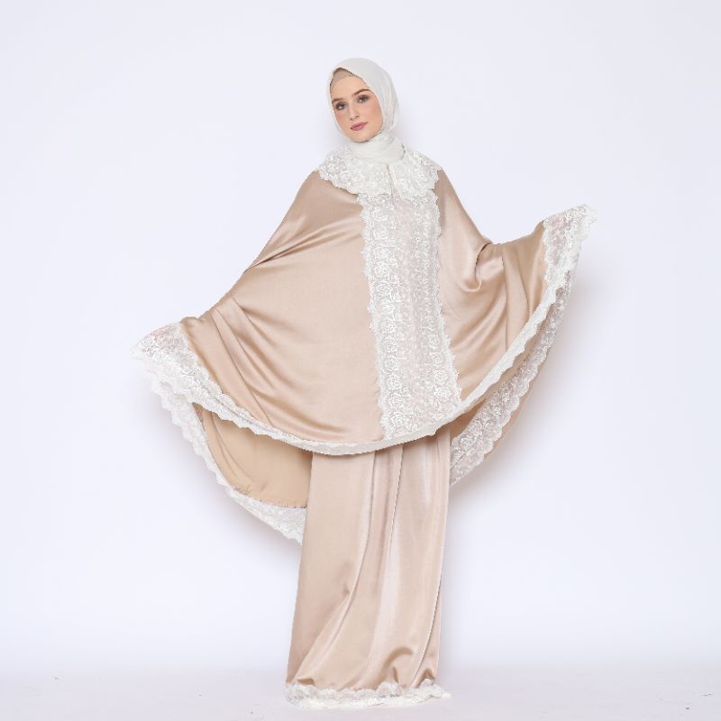 Mukena ponco/Hijab mocca