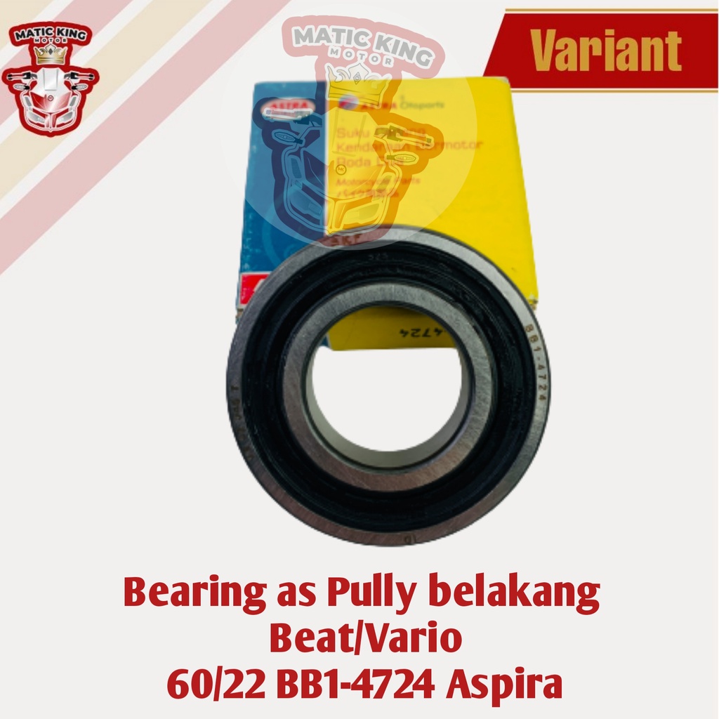 Bearing as roda belakang Beat Vario 110 125 150 60/22 BB1-4724 Aspira