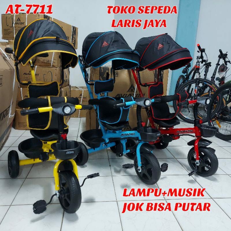 Sepeda anak roda 3 aviator tricycle AT-7711