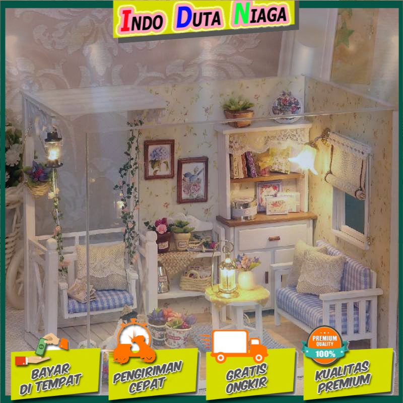 Cute Room Miniatur Rumah Boneka 3D DIY 1:24 - 3013