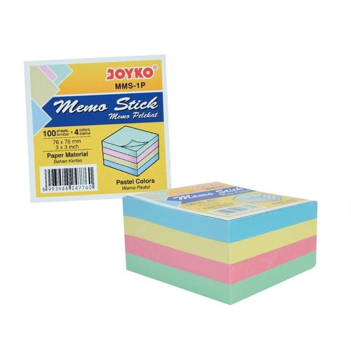 

Bayar Di Tempat (COD) Sticky Notes / Memo Stick Joyko MMS-1P / Memo Perekat / Free Ongkir