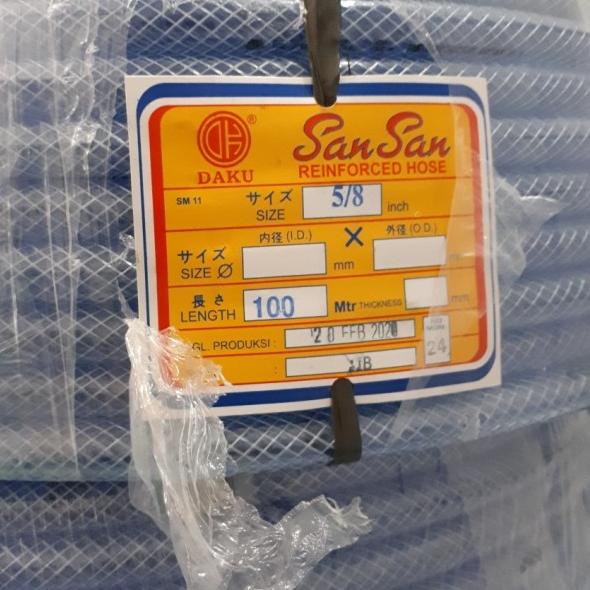 Selang Benang 5/8 inch SanSan/Selang Air 5/8" in Serat Benang Hose Rol ➵