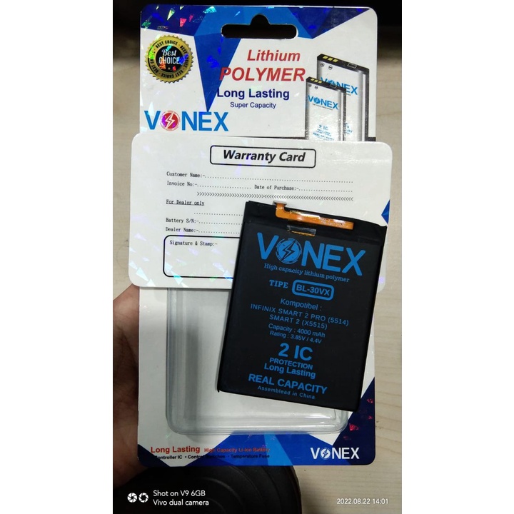 Baterai Double Power Infinix Smart 2 Pro Smart 2 BL-30VX  Vonex Original