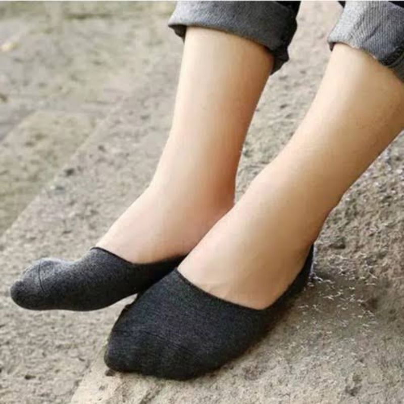 MN Kaos Kaki Balet Pendek Dibawah Semata Kaki Wanita Pria INVISIBLE Hidden SOCK-3