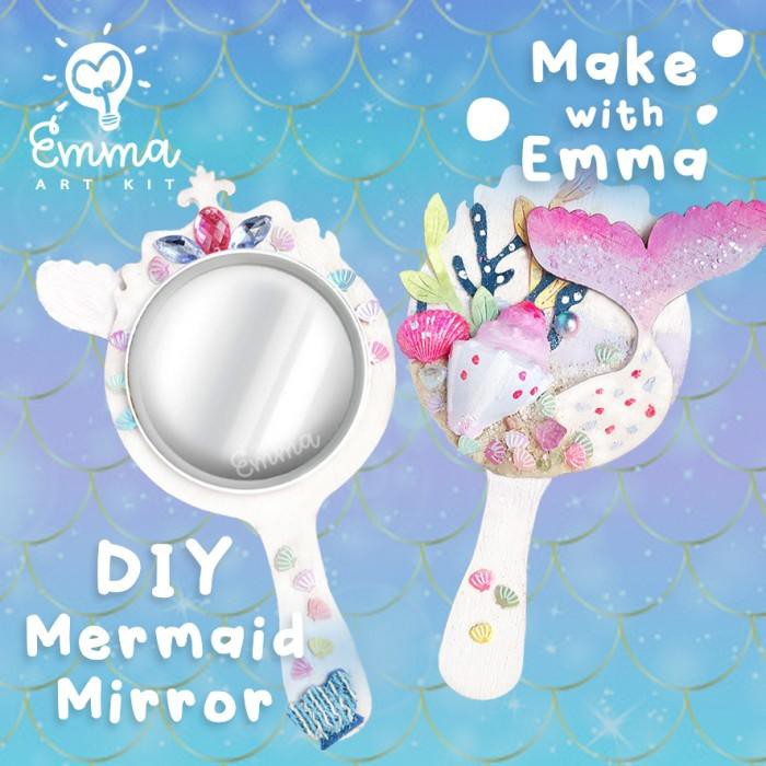 

Mermaid Mirror By Emma Art Kit. Complete Craft Paint Set For Kids. Murah Meriah Ready