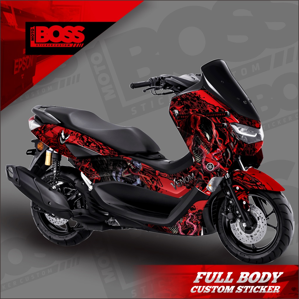 Decal Sticker Stiker Nmax 2020 2021 2022 Full Body New Nmax Motif Red Venom