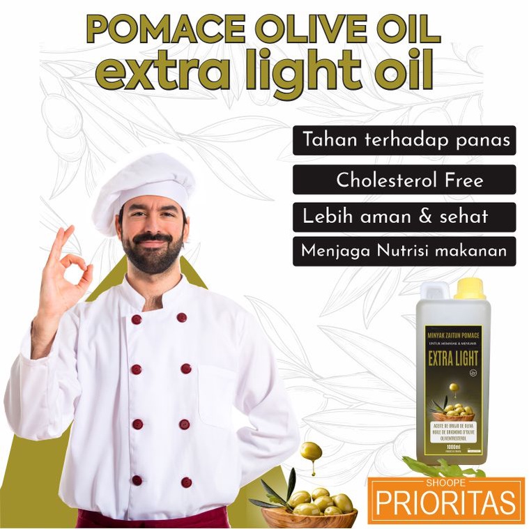 Healty Fresh Minyak Zaitun Untuk Masak Dan Menumis | Pomace Olive Oil |  100% Organic