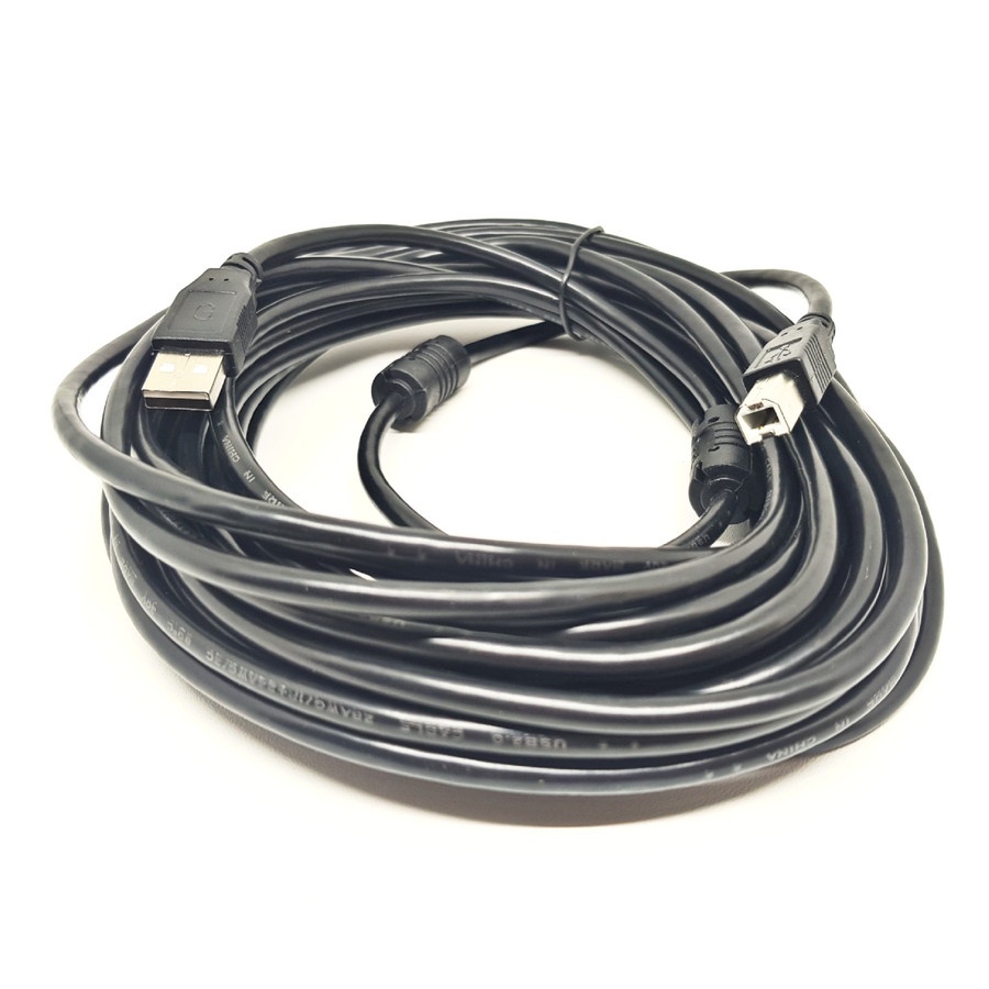 KABEL USB PRINTER 10M HITAM AM BM 10 METER