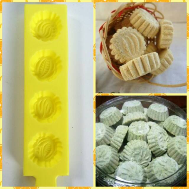 Cetakan Kue Kering Nastar Bangkit susu Sagon bentuk batik bulat