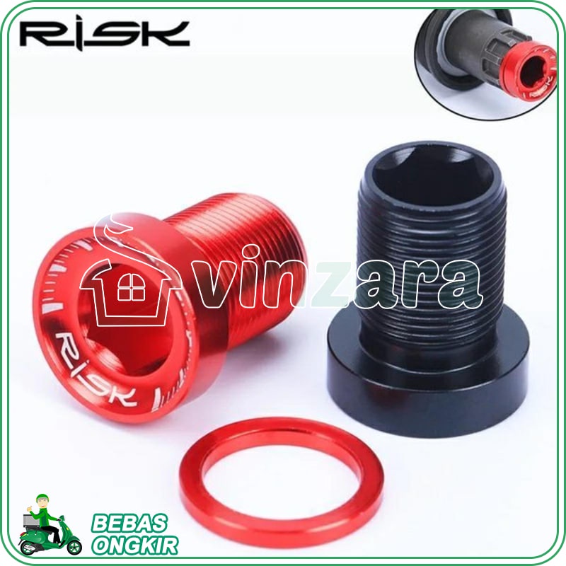 SATUAN Baut Crank BB Ht1 Octalink as tengah AXLE axis bahan Aluminum cnc Alloy CNC SCREW Baut Bolt B