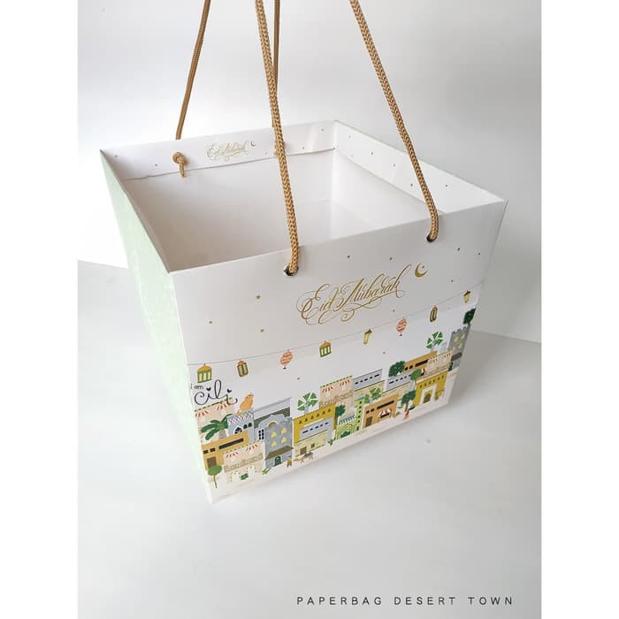 

cli08 PAPERBAG DESERT TOWN PaperBag lebaran idul fitri hari raya 24x24x21