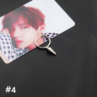 [Bayar Di Tempat]1 pcs KPOP BTS SUGA bt21 Hip Hop Punk Earring Jewelry Stud Stud earring