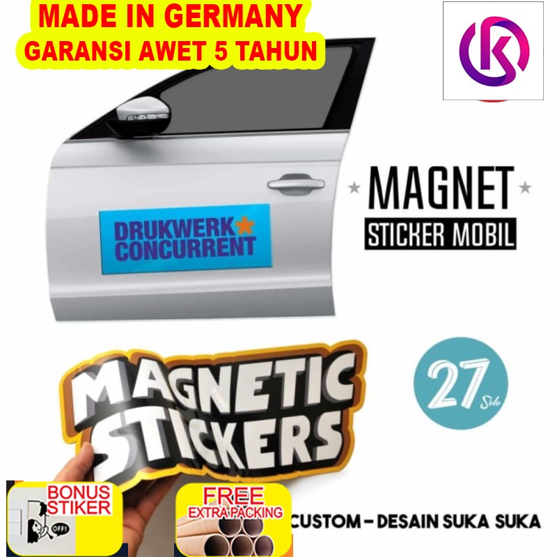 

Murah Magnet Stiker Mobil 40 cm x 60 cm Tebal 0.5 mm Custom size - LAMINASI DOFF