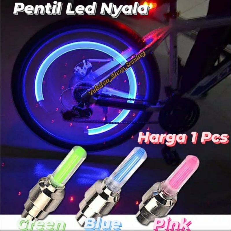 Tutup Pentil Led Nyala Pentil Ban Sepeda Motor Mobil