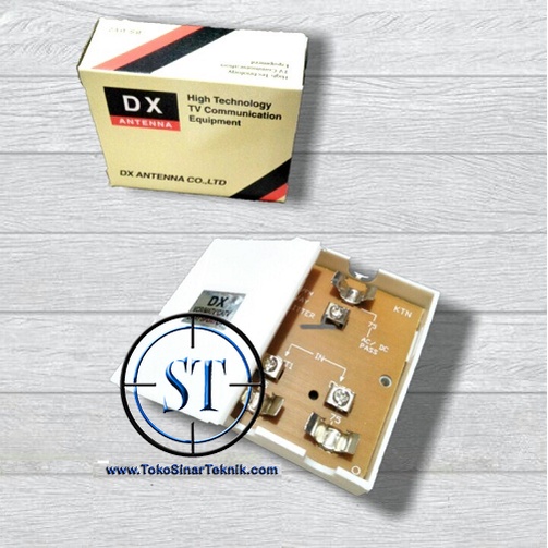 Splitter TV DX 2 Way Pembagi Arah Cabang Antena Antenna TV Televisi Switcher 2 Jalur DX-2 Pemasangan Mudah