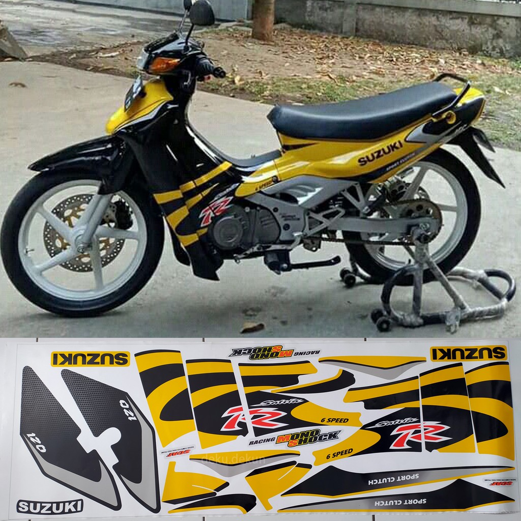 Striping Satria Lumba Satria 2tak Hitam Kuning