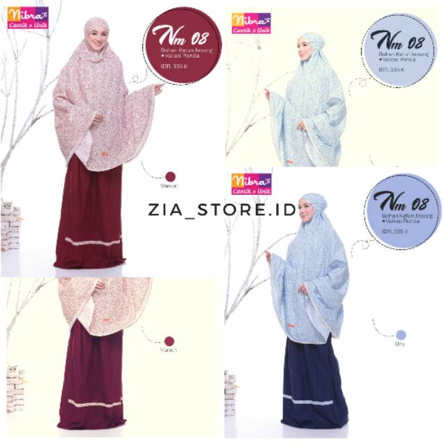 Ori 100% Mukena Nibras Dewasa NM 08