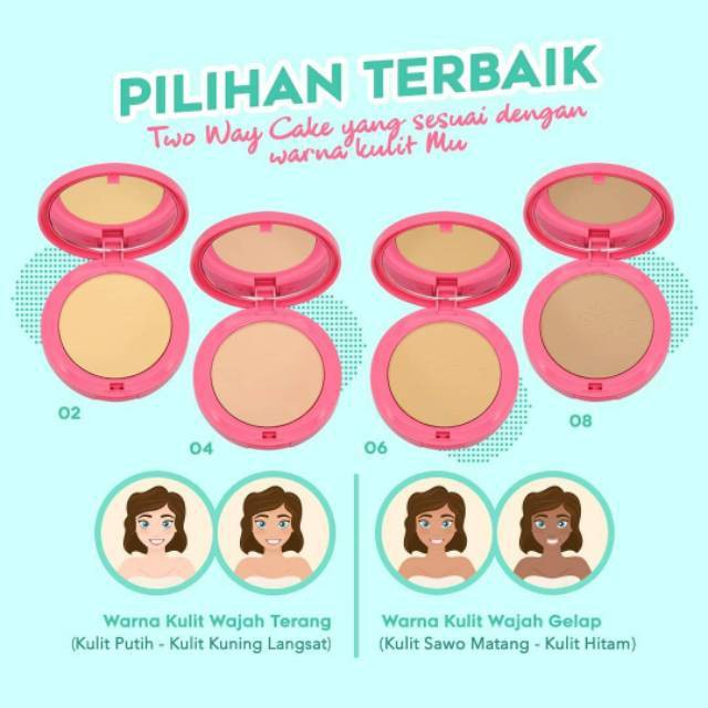 CS1- MARSHWILLOW Glazed Two Way Cake | Full | Refill | Compact Powder | Bedak Padat (✔BPOM)