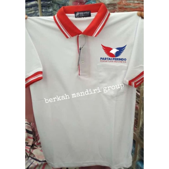 Kaos partai perindo logo baru-kaos partai bordir