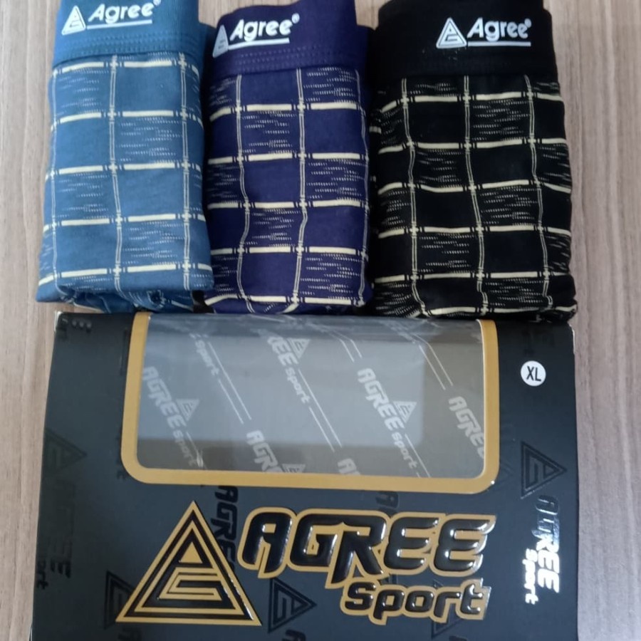 Cd Pria Boxer Agree DD1234 / Boxer Pria Dewasa Agree / Impor