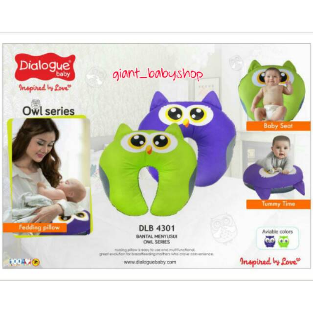 BANTAL MENYUSUI DIALOGUE BABY DLB 4301 OWL SERIES