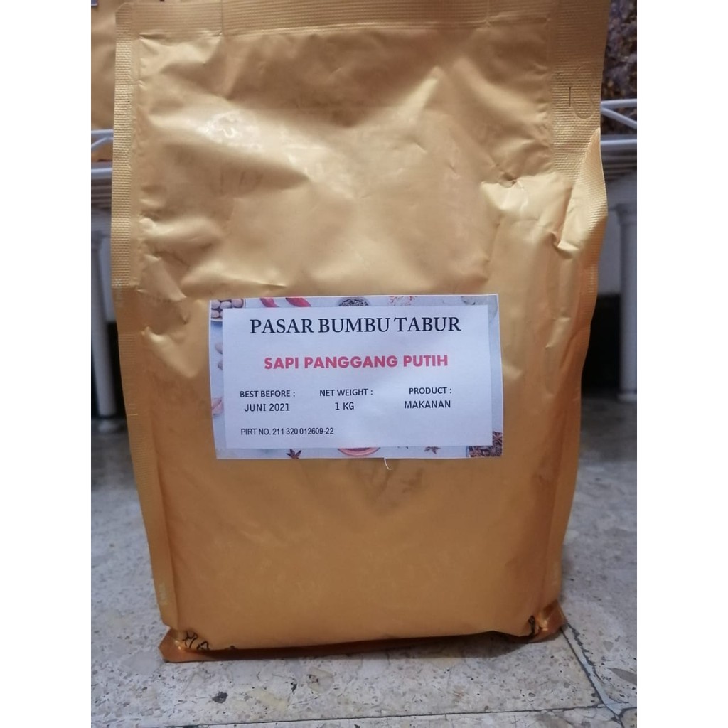 

BUMBU TABUR SAPI PANGGANG (PUTIH) 1 KG BUBUK MAKANAN ENAK MURAH HALAL