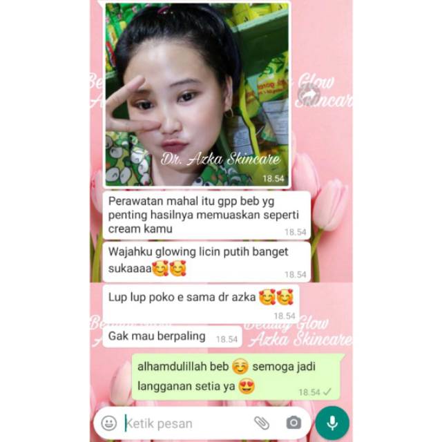 PAKET BRIGTHENING KINCLONG AZKA BEAUTY GLOW SKINCARE