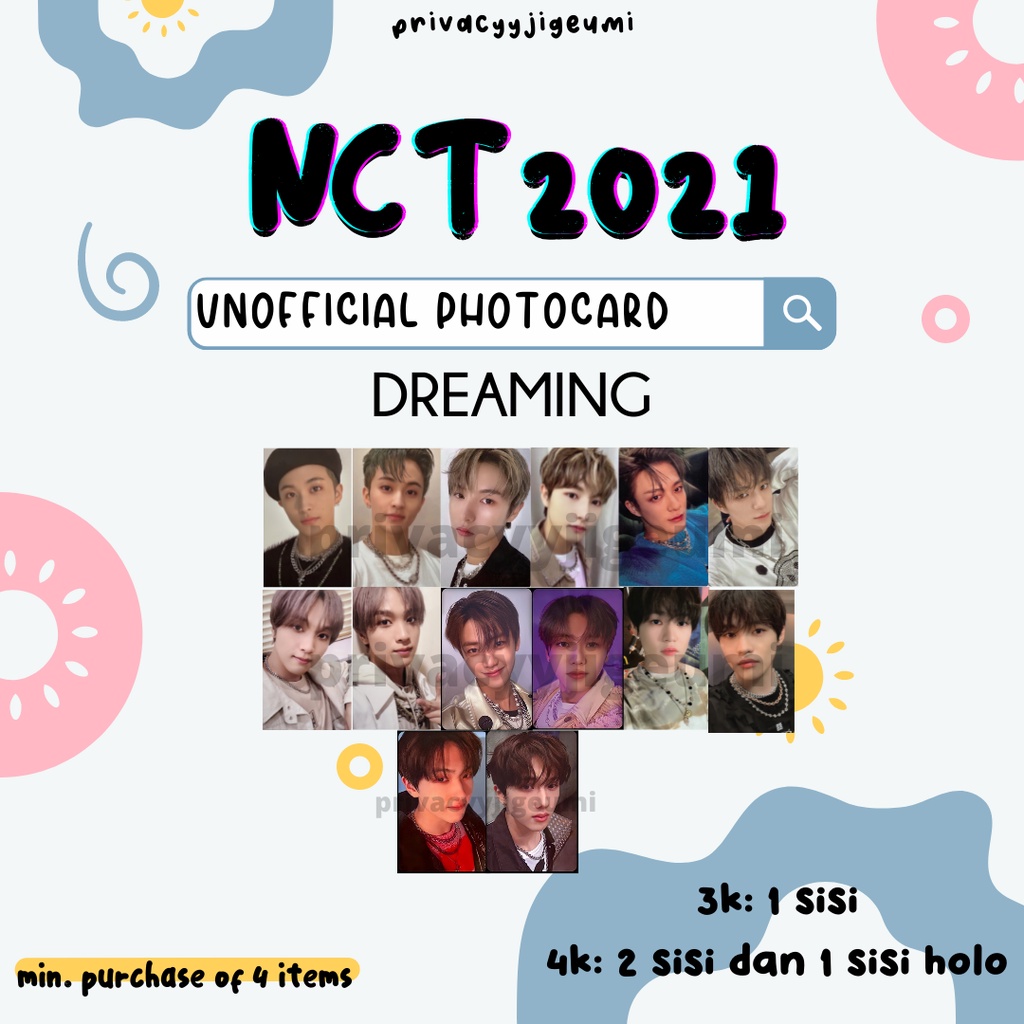 [READY] PHOTOCARD PC UNOFFICIAL NCT DREAM DREAMING PHOTO LUGGAGE
