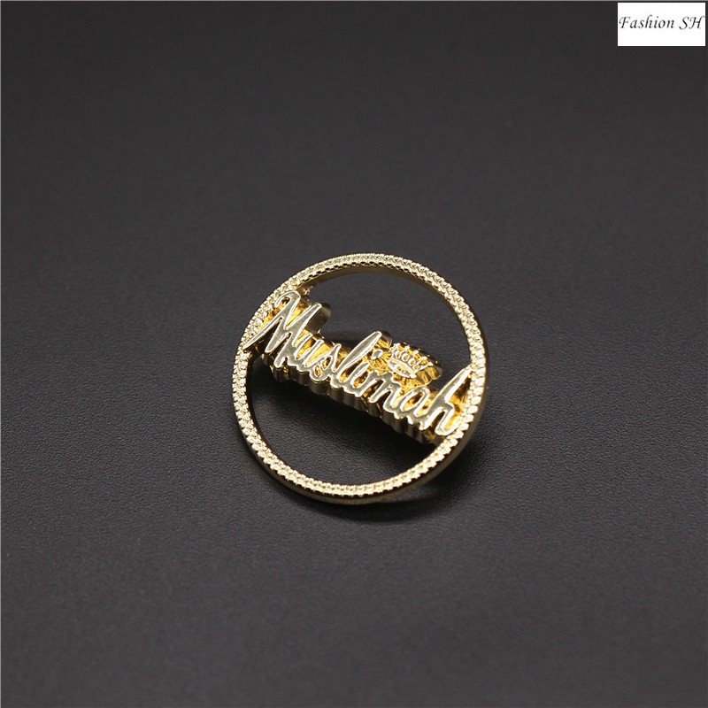 Pin Bros Jarum Multifungsi Warna Emas Untuk Aksesoris Kepala Syal Wanita M70012