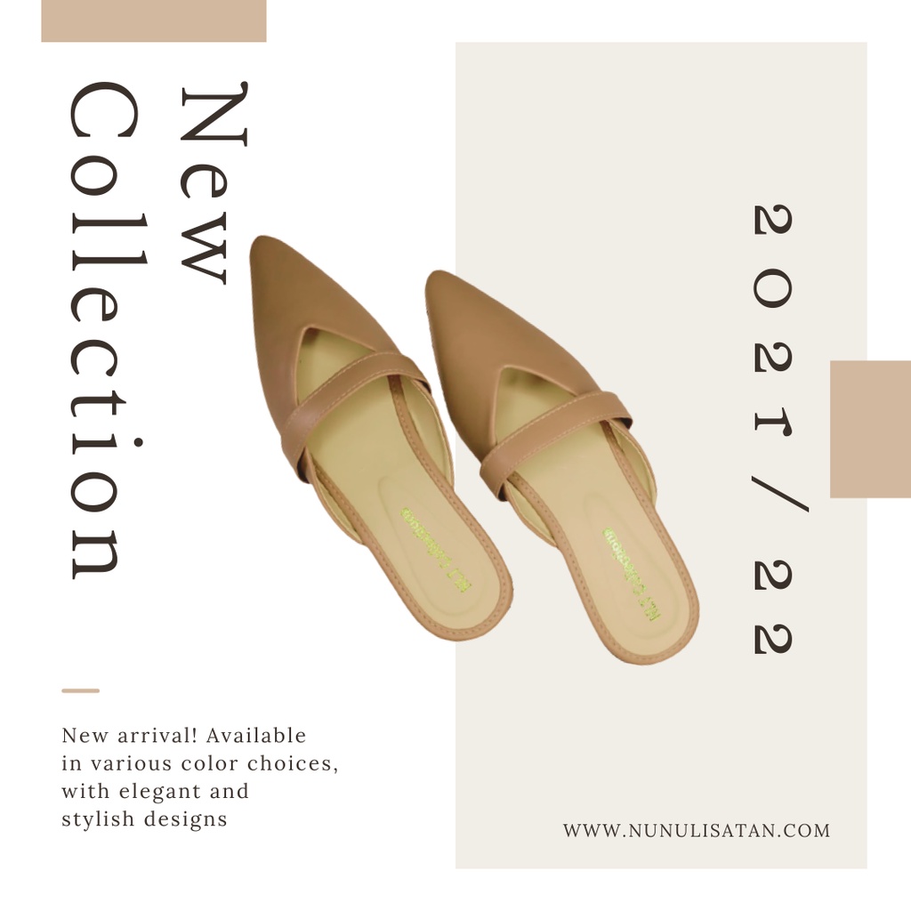 NunuLisaTan - Gratis Ongkir High Heels Korea 3cm Murah Wanita DAKOTA