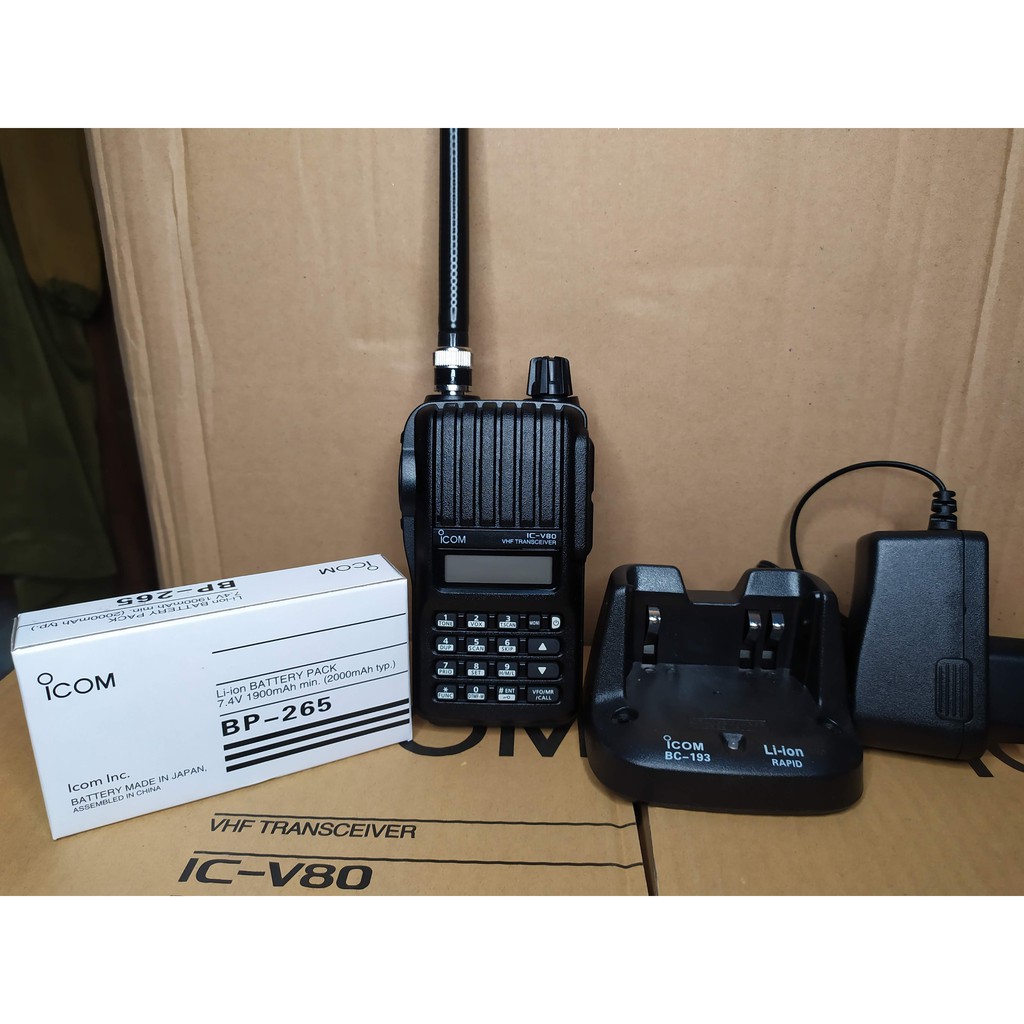 HT Icom v80 V 80 ICV80 / IC-V80 Lithium VHF handy talky Walky Talk V80E