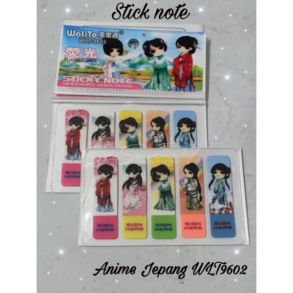 

Sticky Note Karakter | Sticker Marker | Pembatas Buku