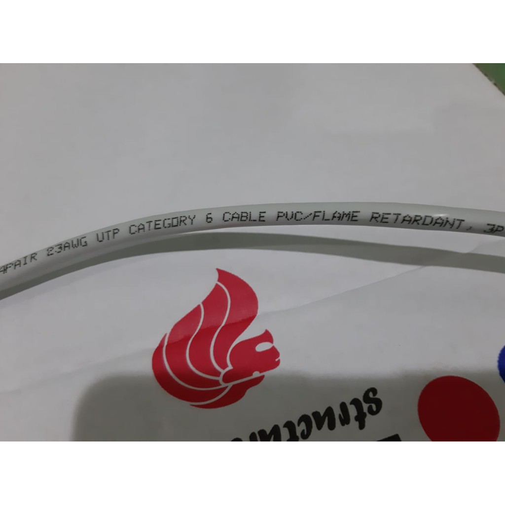 Kabel Lan Cat6e UTP Copper Indoor Merk FORTEQ Kabel Lan Siap Pakai 10m