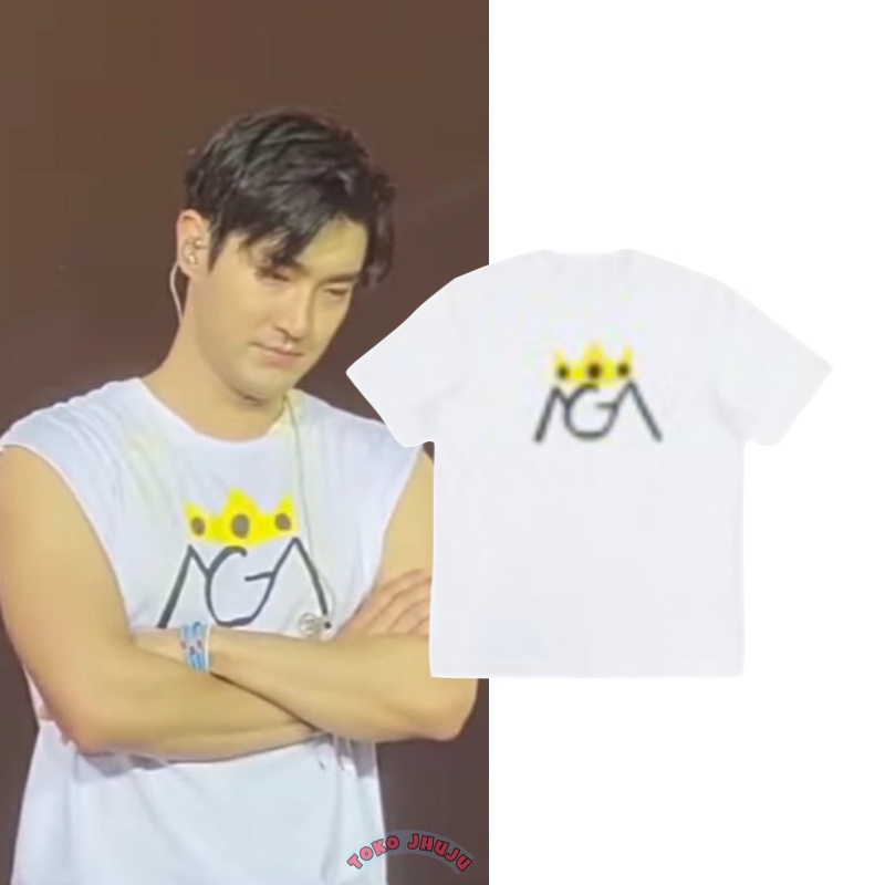 Kaos Kpop Suju Siwon HAND DRAWING CROWN Super Show Super Junior