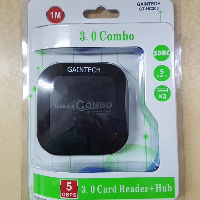 USB 3.0 Hub + Card Reader all in 1 Gaintech