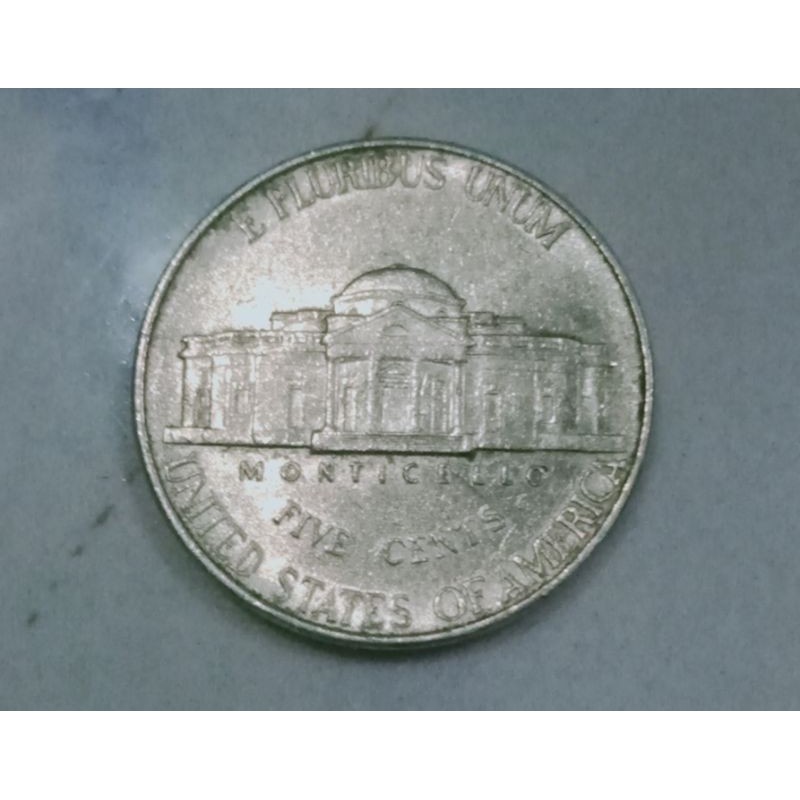uang kuno 5 cent amerika (Jefferson)